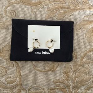 Earrings | Ana Luisa Earrings + Pearl Hoop Earrings